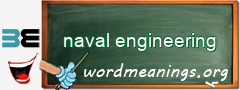 WordMeaning blackboard for naval engineering